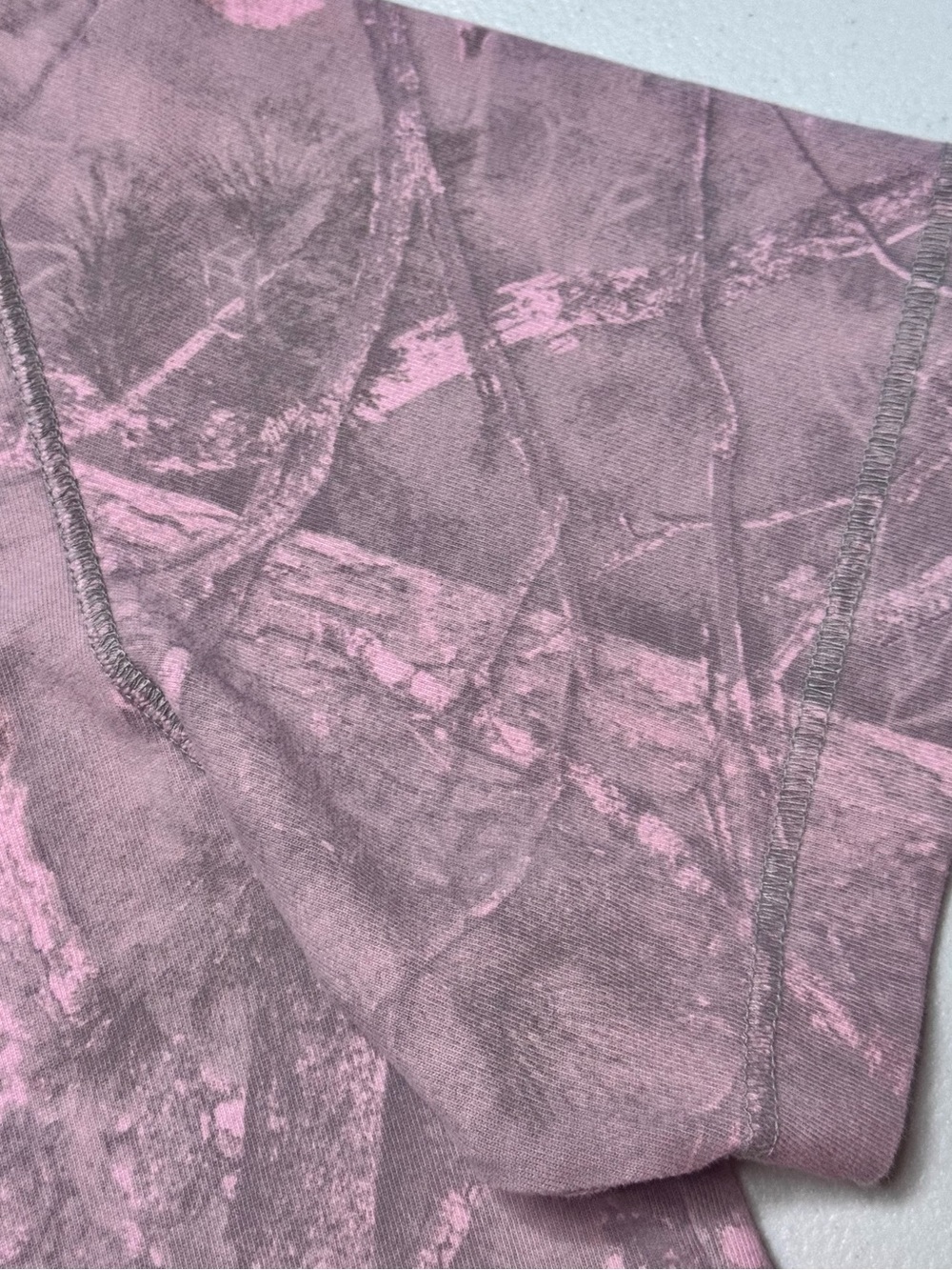Abercrombie & Fitch Pink Camo Crop Top XS Y2K Athleisure Gym Soft Girl - Picture 4 of 5
